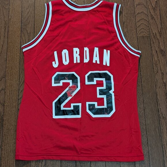 Vintage 91-92 Michael Jordan Chicago Bulls Champion Jersey Made in USA - Size M - Picture 4 of 4